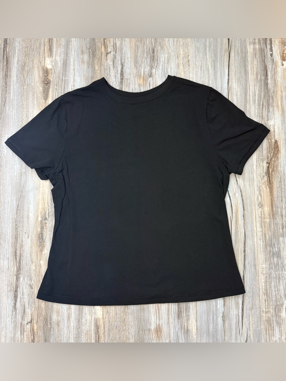 Scoop Stretch Crop Baby Tee Women’s XXL Black Short Sleeve Jersey T-Shirt